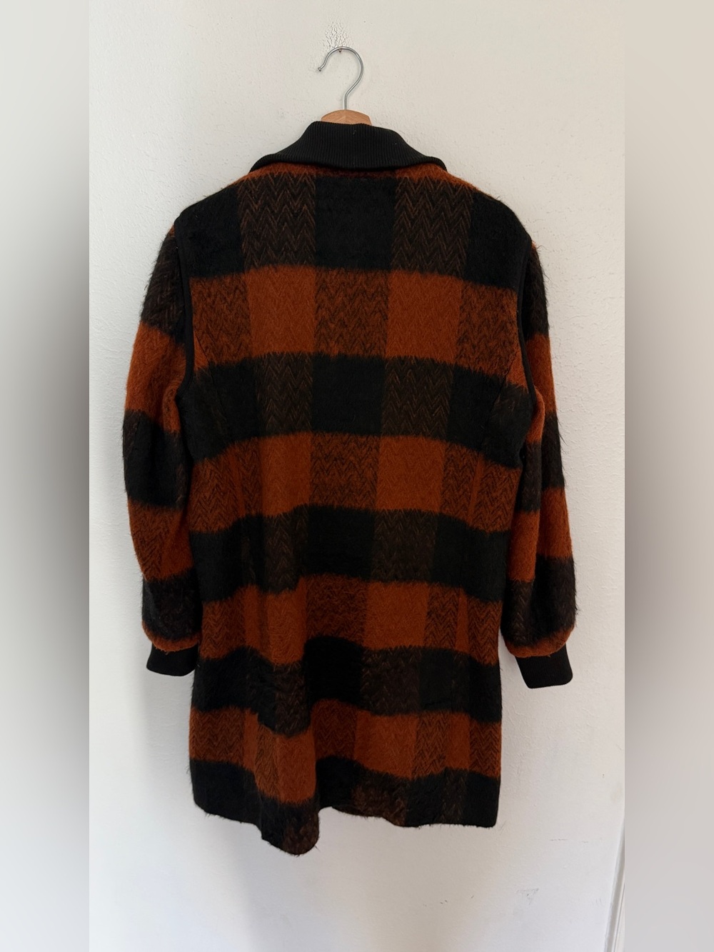 Anthropologie NVLT Brushed Buffalo Check Coat - Picture 7 of 14